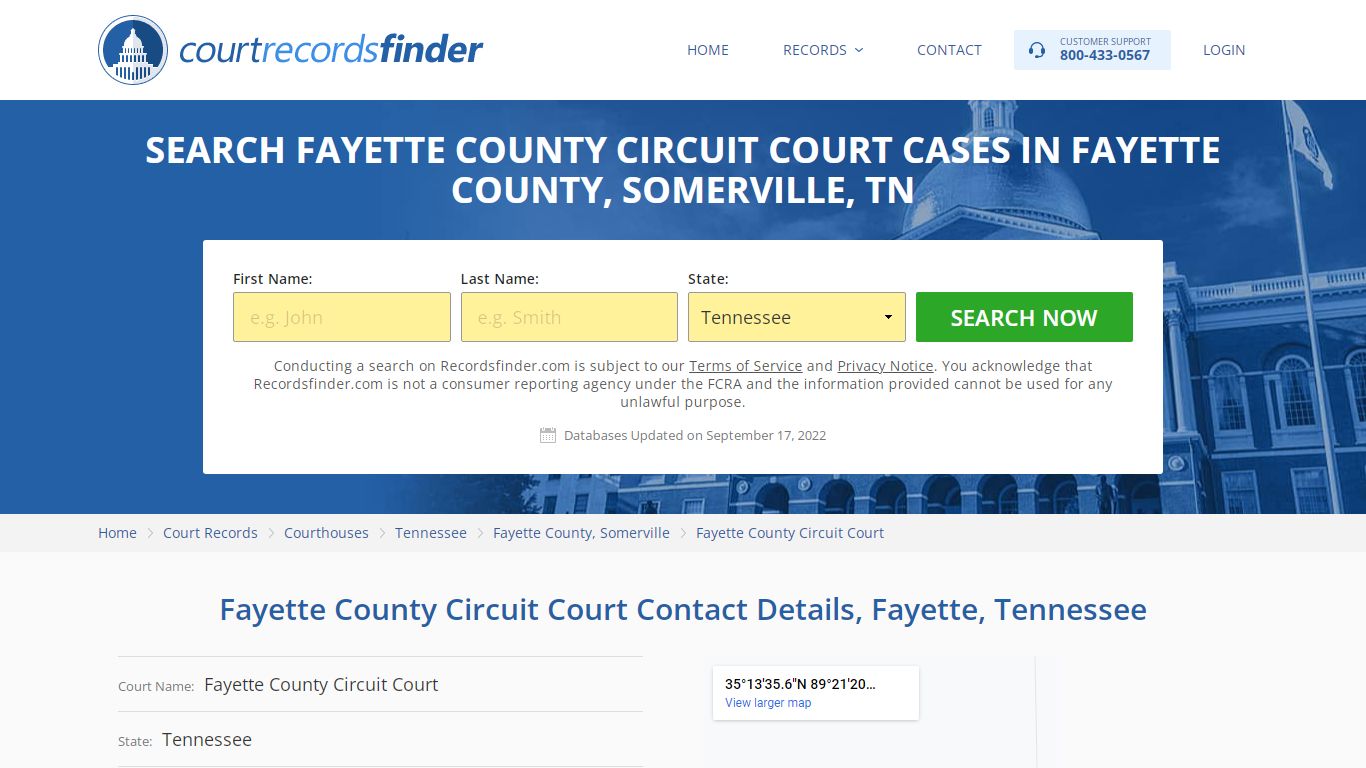 Fayette County Circuit Court Case Search - Fayette County, TN ...